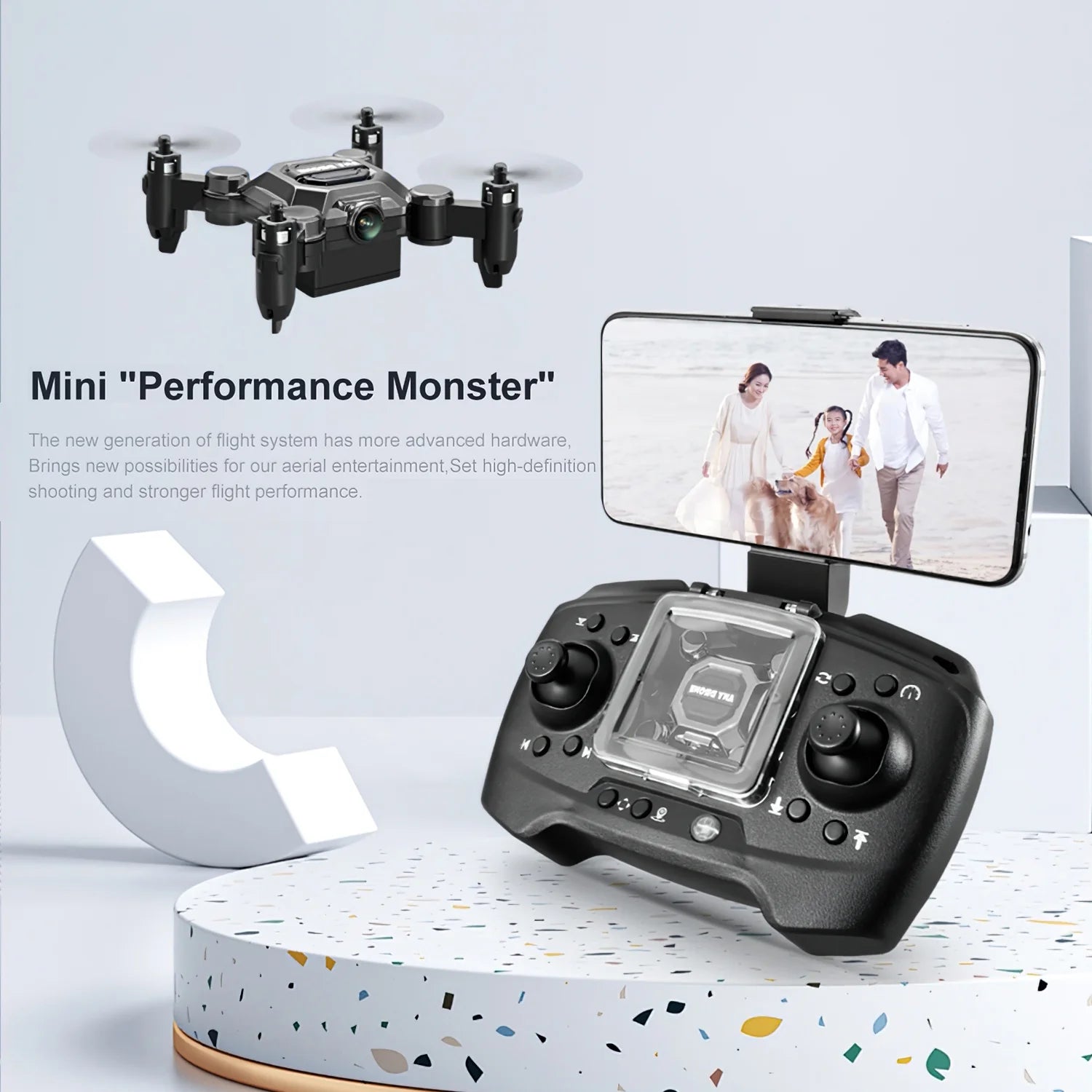 4K Mini Foldable Drone for Kids, Drone with Camera, RC Drone with Altitude Hold 3D Flips and Headless Mode Easy to Fly