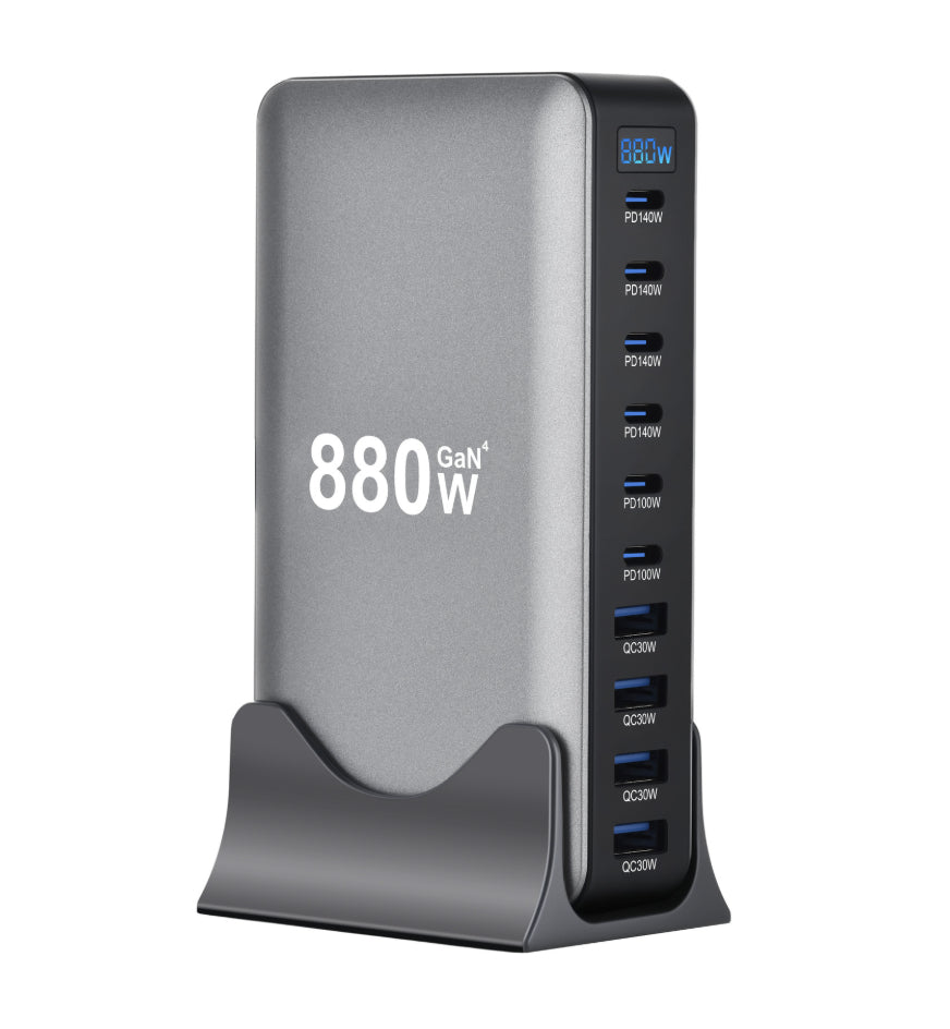 Gallium Nitride Multi-port Multi-function Adapter Charger